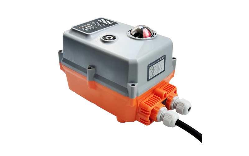 Elektrischer Stellantrieb mit 80 Nm / 110 Nm Drehmoment &ndash; CE-zertifiziert, Metallgetriebe, Schutzklasse IP 67